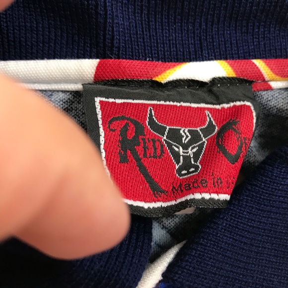 Red Ox allover Print Polo shirt Fast 1 Raider - Picture 5 of 7